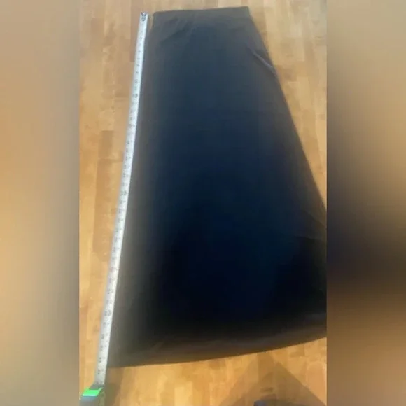 JESSICA MCCLINTOCK VINTAGE Y2K Millennium 2000 Black Velvet Maxi Skirt S… - Picture 7 of 8